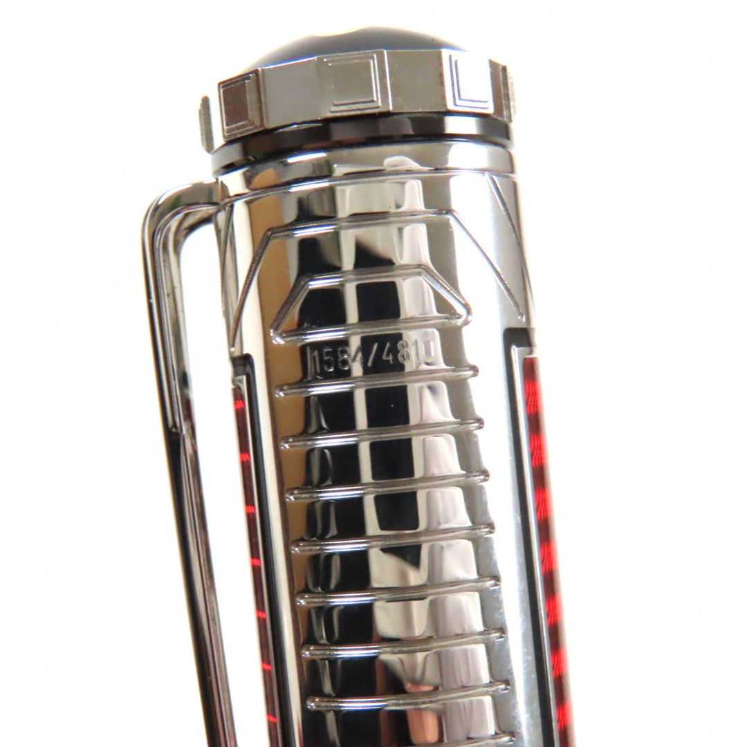 MONTBLANC fountain pen Nib: 750 Silver Red Patron Series 2006 Sir Henry Tate mens Used Authentic