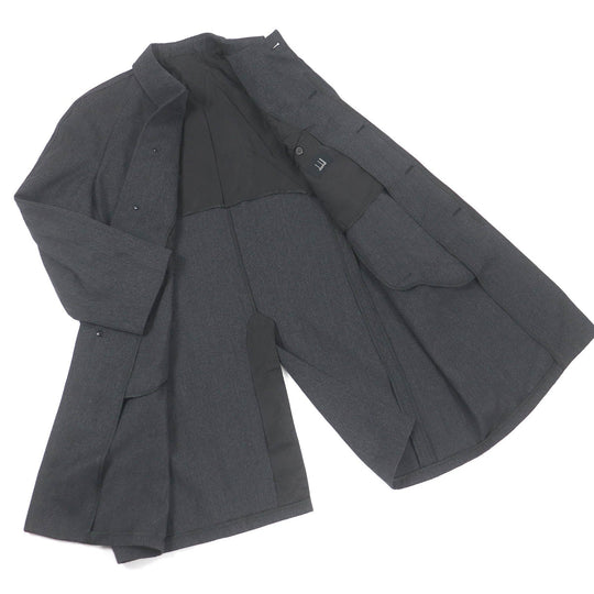 Dunhill Stainless collar coat Outer: 100% wool, Lining: 100% rayon Dark gray mens 52 Used Authentic
