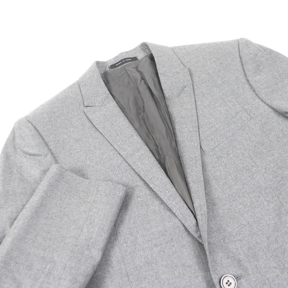 EMPORIO ARMANI suit Outer: 98% wool, Outer: 2% elastane, Lining: 100% cupra, Part: 65% acetate, Part: 35% viscose gray mens 46 Used Authentic