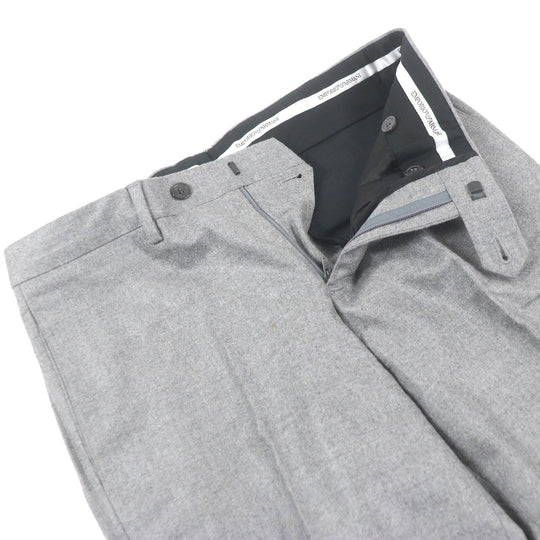 EMPORIO ARMANI suit Outer: 98% wool, Outer: 2% elastane, Lining: 100% cupra, Part: 65% acetate, Part: 35% viscose gray mens 46 Used Authentic