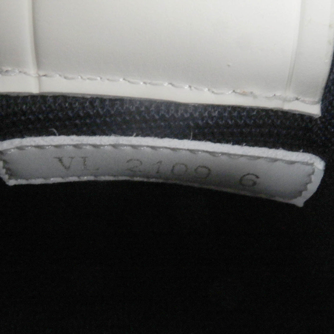 LOUIS VUITTON Low cut sneakers Main: Leather White navy LV Trainer Line mens 6 Used Authentic
