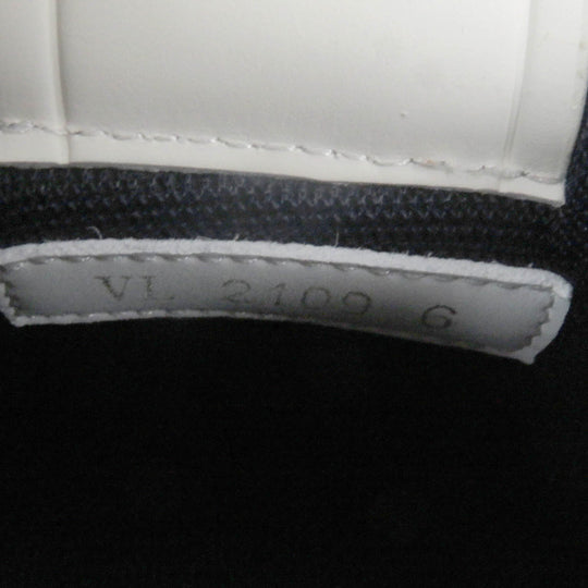 LOUIS VUITTON Low cut sneakers Main: Leather White navy LV Trainer Line mens 6 Used Authentic