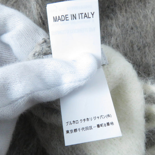 Brunello Cucinelli Scarf alpaca, wool Brown Women Used Authentic