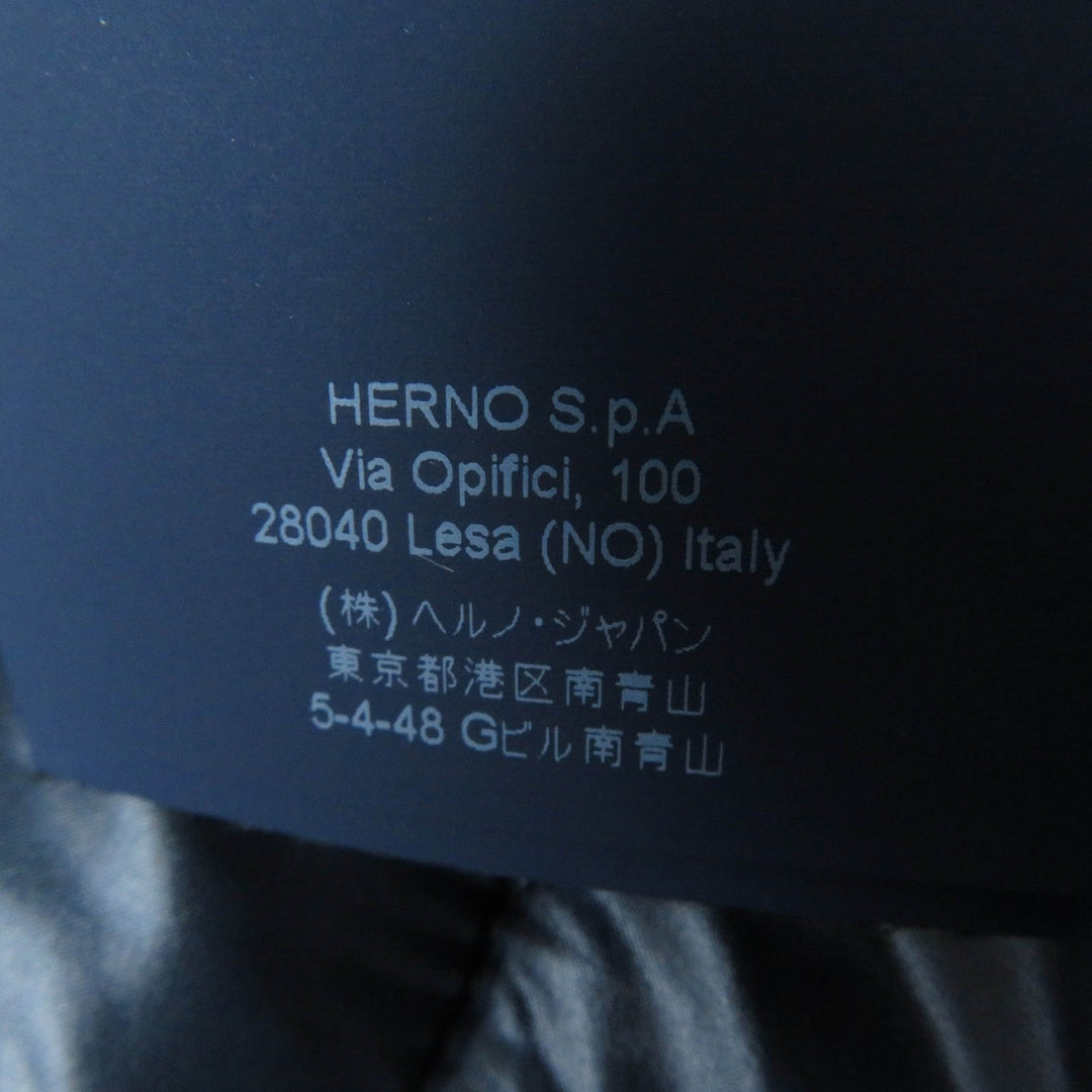 Herno Down vest PI0601DIC Main: 100% nylon, Lining: 100% nylon, Filling: 90% down, Filling: 10% feather Navy ICONICO Iconico Women 38 Used Authentic