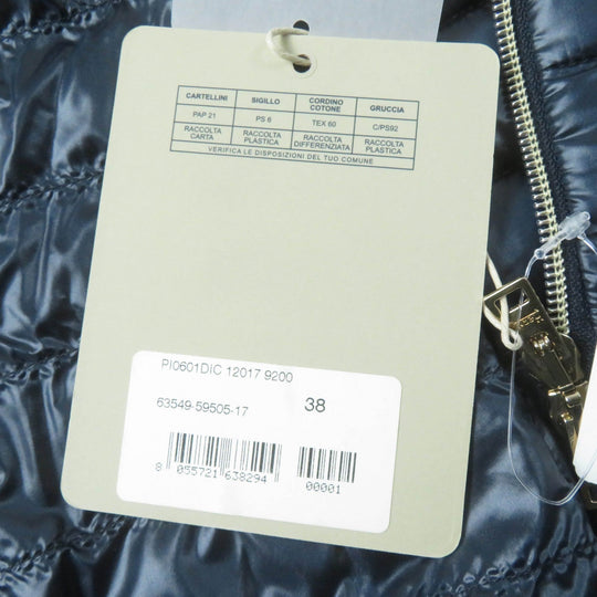 Herno Down vest PI0601DIC Main: 100% nylon, Lining: 100% nylon, Filling: 90% down, Filling: 10% feather Navy ICONICO Iconico Women 38 Used Authentic