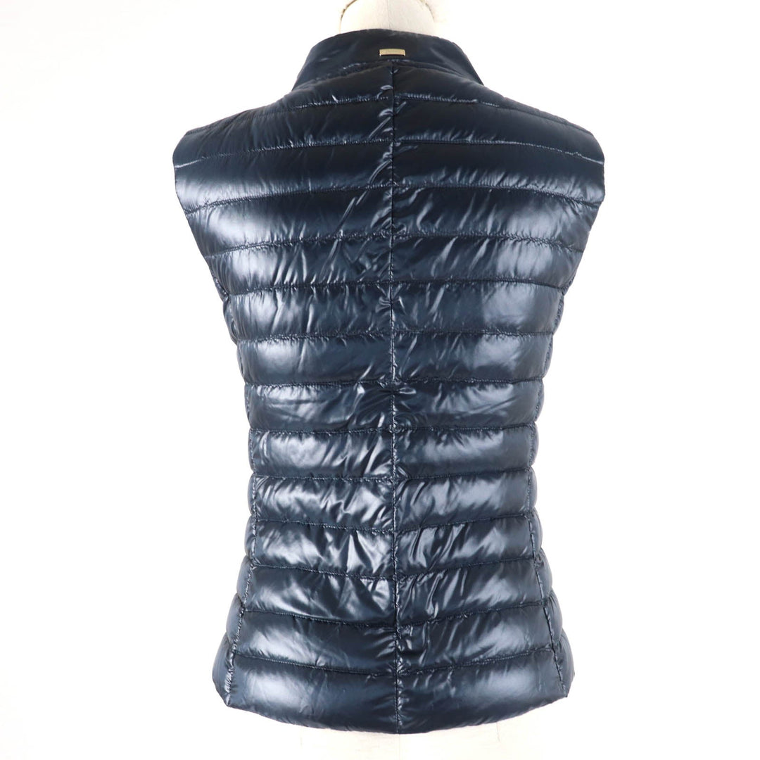 Herno Down vest PI0601DIC Main: 100% nylon, Lining: 100% nylon, Filling: 90% down, Filling: 10% feather Navy ICONICO Iconico Women 38 Used Authentic