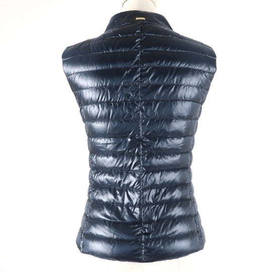 Herno Down vest PI0601DIC Main: 100% nylon, Lining: 100% nylon, Filling: 90% down, Filling: 10% feather Navy ICONICO Iconico Women 38 Used Authentic