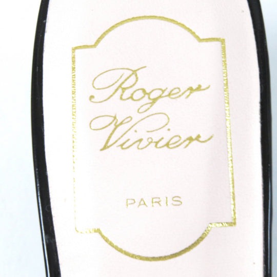 ROGERVIVIER Mule Main: Patent leather black Belle Vivier Women 37 Used Authentic