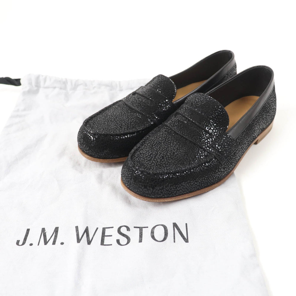 J.M WESTON loafers 282 Main: Leather black Women Used Authentic