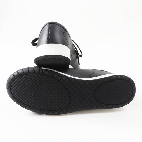 CHANEL sneakers 24S G45714 Main: Calfskin, Main: Suede calfskin Black White Women 36 Used Authentic