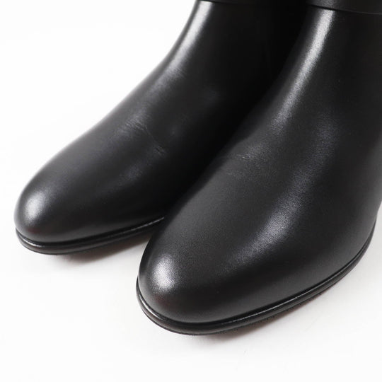 HERMES short boots Main: Leather black Neo Women 35 1/2 Used Authentic
