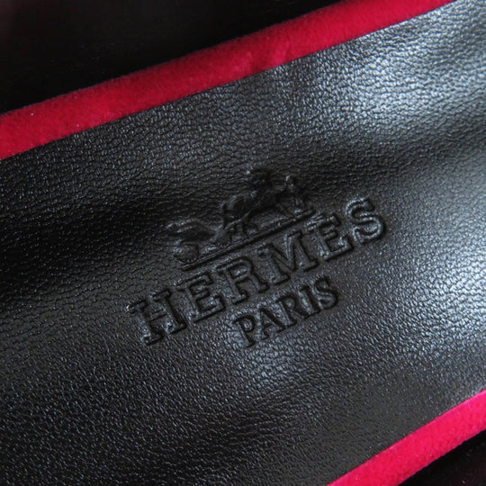 HERMES Ballet shoes Main: Velour Fuchsia Jane Women 36 1/2 Used Authentic