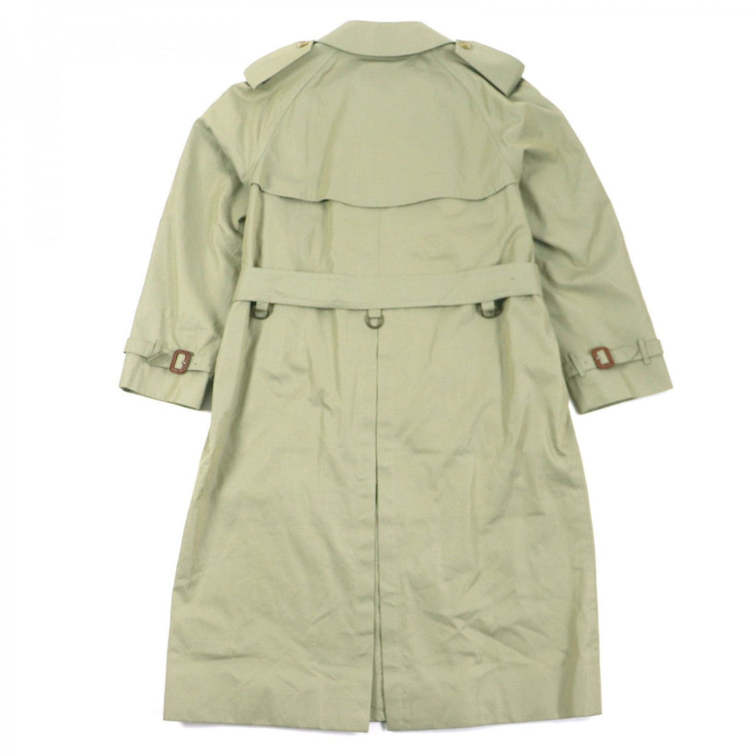 BURBERRY trench coat cotton khaki Belted spring coat Nova check pattern on the back 94-175