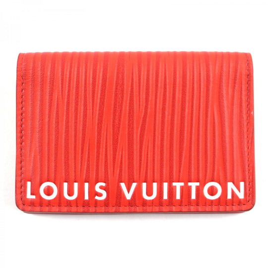 LOUIS VUITTON Card Case M23696 Main: Epi XL Red Organizer De Poch mens Used Authentic