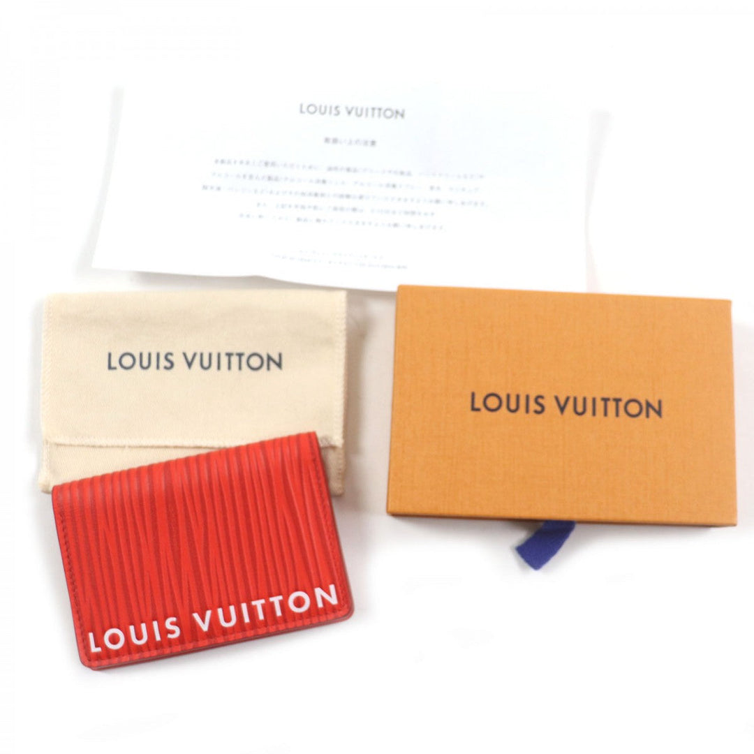 LOUIS VUITTON Card Case M23696 Main: Epi XL Red Organizer De Poch mens Used Authentic