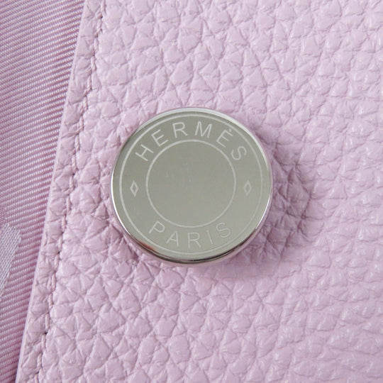 HERMES Jacket 3E1211D0 Main: 100% deerskin, Lining: 65% rayon, Lining: 35% silk pink Women 36 Used Authentic