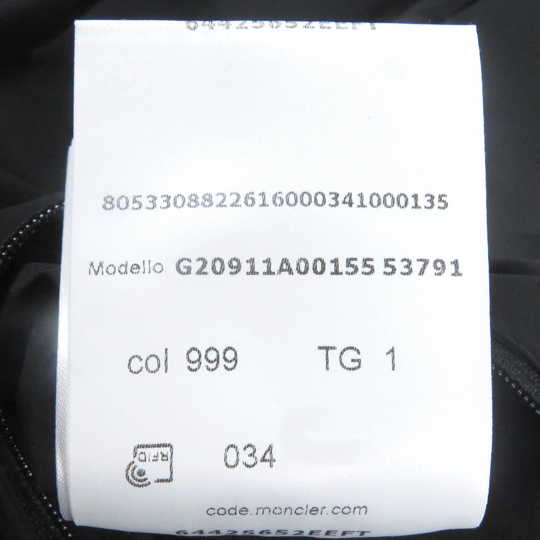 MONCLER tailored jacket Main: 80% nylon, Main: 20% polyurethane black CHOUX GIUBBOTTO mens 1 Used Authentic
