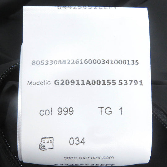 MONCLER tailored jacket Main: 80% nylon, Main: 20% polyurethane black CHOUX GIUBBOTTO mens 1 Used Authentic