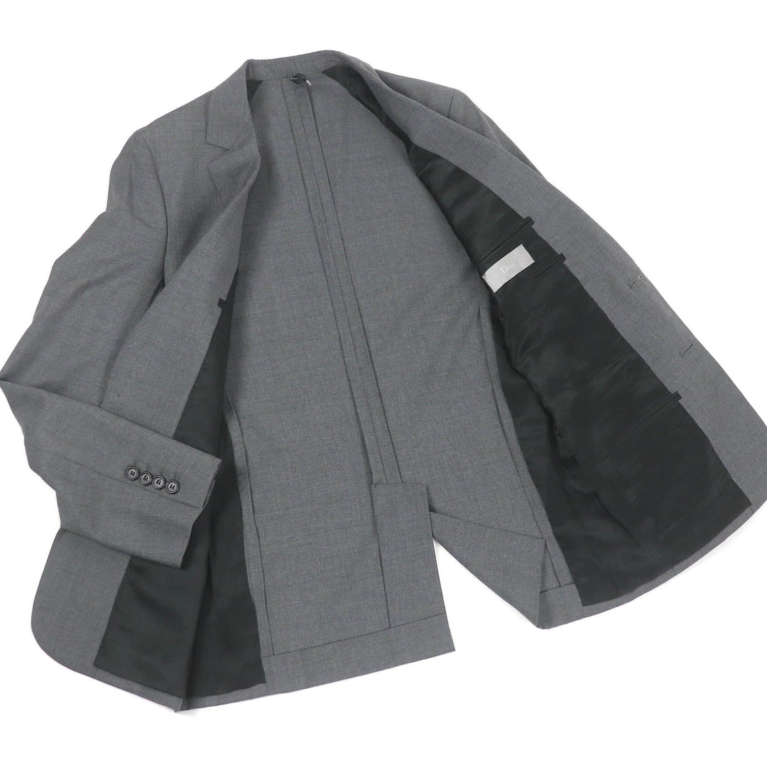 Dior HOMME tailored jacket 7E3120010192 Outer: 100% wool, Lining: 100% cupra gray mens 46 Used Authentic