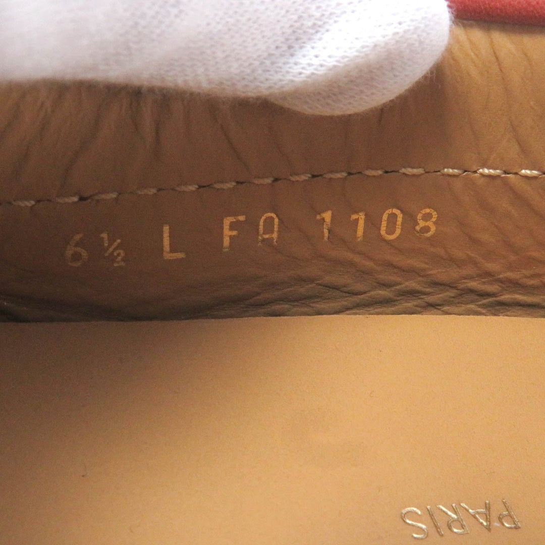 LOUIS VUITTON loafers Main: suede leather, Main: leather Red type mens 6.5 Used Authentic