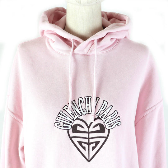 Givenchy Hoodie BWJ01Z3YB6 Main: 100% cotton Light pink Oswald Women S Used Authentic