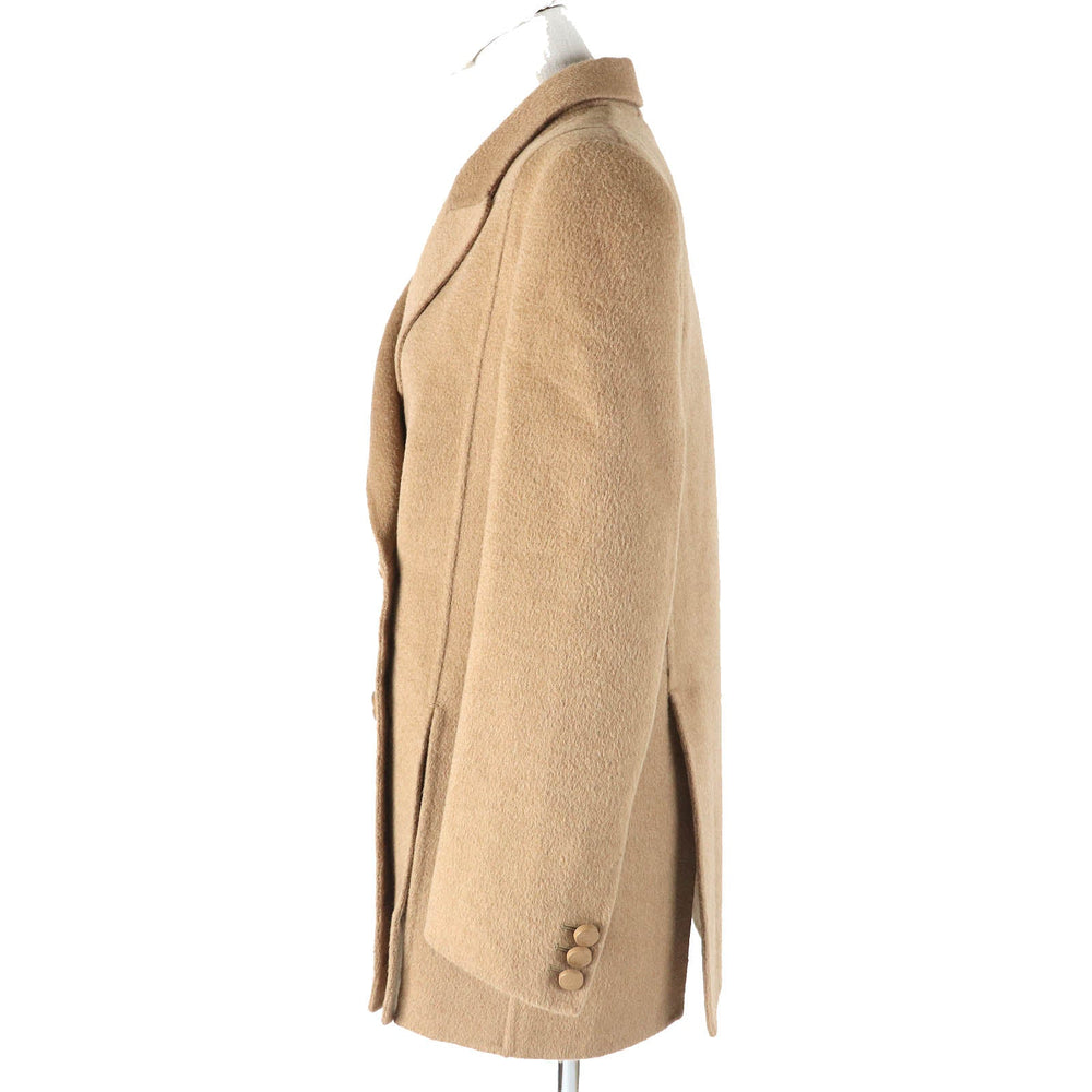 FENDI pea coat FJ7221 Outer: 100% camel, Lining: 100% rayon light brown Women 38 Used Authentic