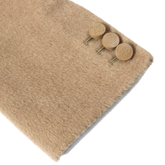FENDI pea coat FJ7221 Outer: 100% camel, Lining: 100% rayon light brown Women 38 Used Authentic