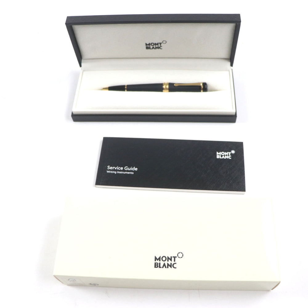 MONTBLANC Ballpoint pen Resin, Gold Plated Matt black BONHEUR Bonheur Nuit mens Used Authentic