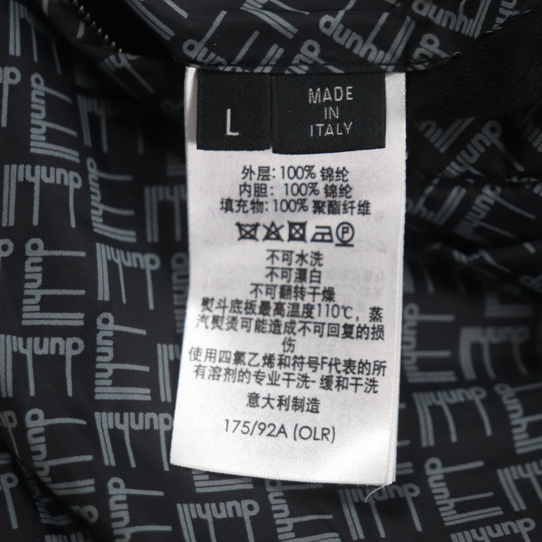 Dunhill Jacket Outer: 100% nylon, Part: 100% nylon, Filling: 100% polyester Black Grey mens L Used Authentic
