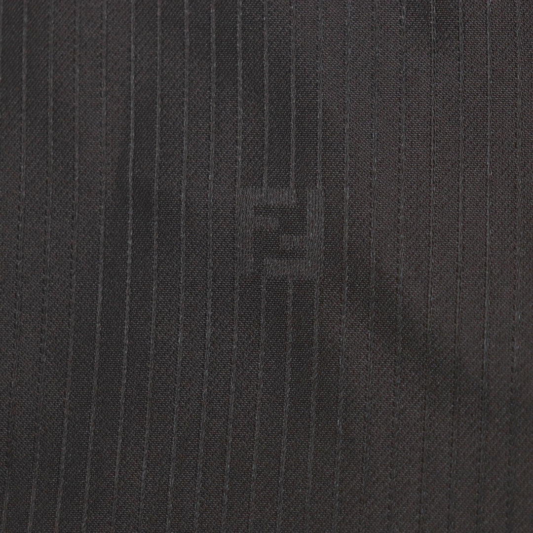 FENDI Long sleeve shirt Main: 73% rayon, Main: 27% silk black mens 40 Used Authentic