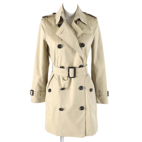 BURBERRY trench coat 3900461 Outer: 100% cotton, Lining: 100% cotton, Sleeve lining: 100% viscose (rayon) beige Kensington Women M Used Authentic