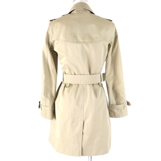 BURBERRY trench coat 3900461 Outer: 100% cotton, Lining: 100% cotton, Sleeve lining: 100% viscose (rayon) beige Kensington Women M Used Authentic