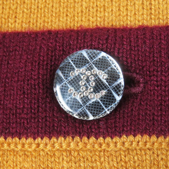 CHANEL cardigan P71510 Main: 100% cashmere Mustard Bordeaux Women 42 Used Authentic