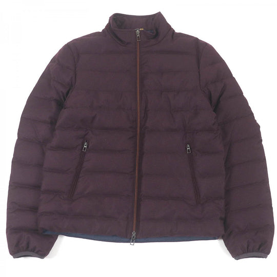 Loro Piana Down jacket FAI2048 Main: 95% wool, Main: 5% silk, Lining: 100% polyester, Filling: 90% down, Filling: 10% feather purple mens S Used Authentic