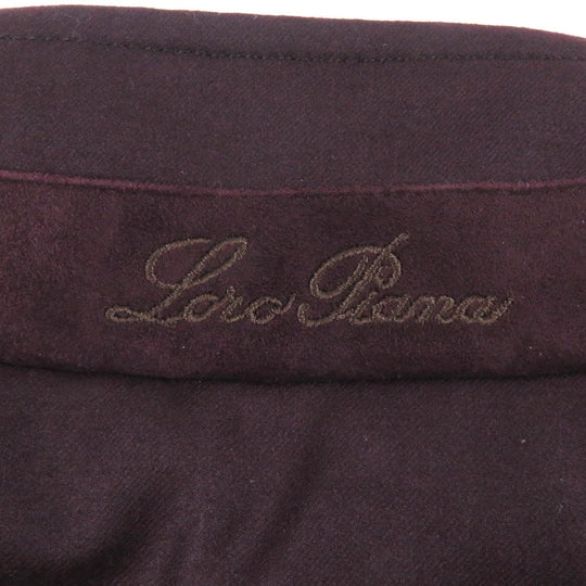 Loro Piana Down jacket FAI2048 Main: 95% wool, Main: 5% silk, Lining: 100% polyester, Filling: 90% down, Filling: 10% feather purple mens S Used Authentic