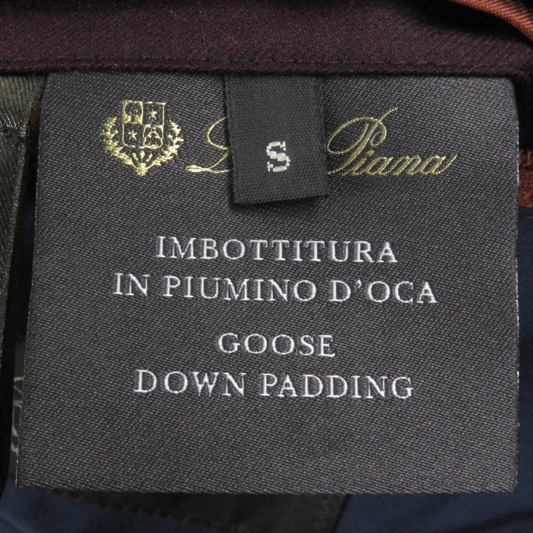 Loro Piana Down jacket FAI2048 Main: 95% wool, Main: 5% silk, Lining: 100% polyester, Filling: 90% down, Filling: 10% feather purple mens S Used Authentic