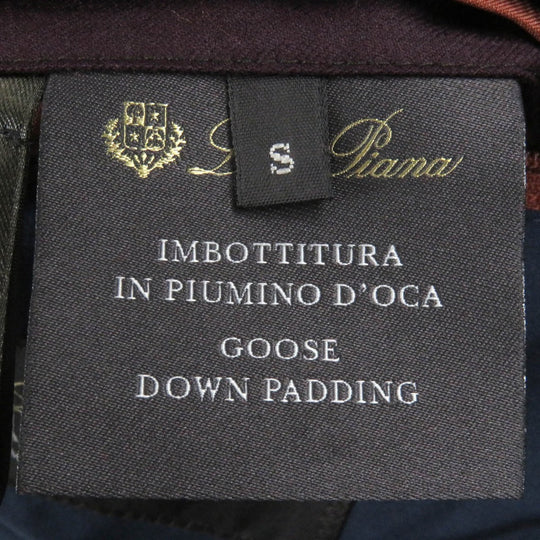 Loro Piana Down jacket FAI2048 Main: 95% wool, Main: 5% silk, Lining: 100% polyester, Filling: 90% down, Filling: 10% feather purple mens S Used Authentic