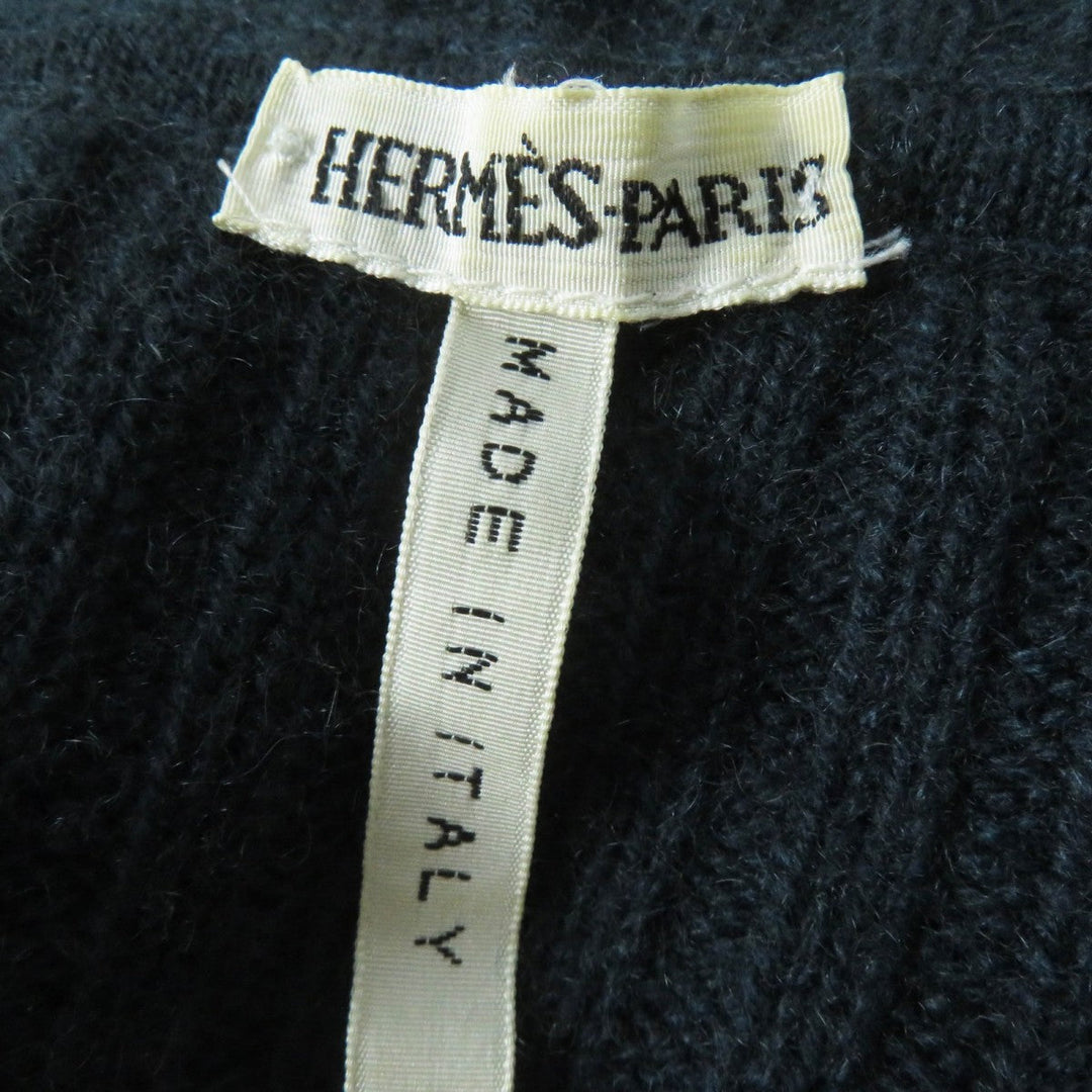 HERMES knit silk Dark Green Multi Margiela period XL