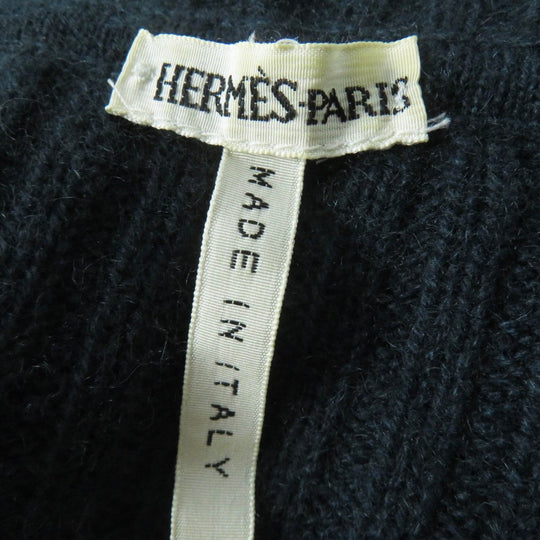 HERMES knit silk Dark Green Multi Margiela period XL