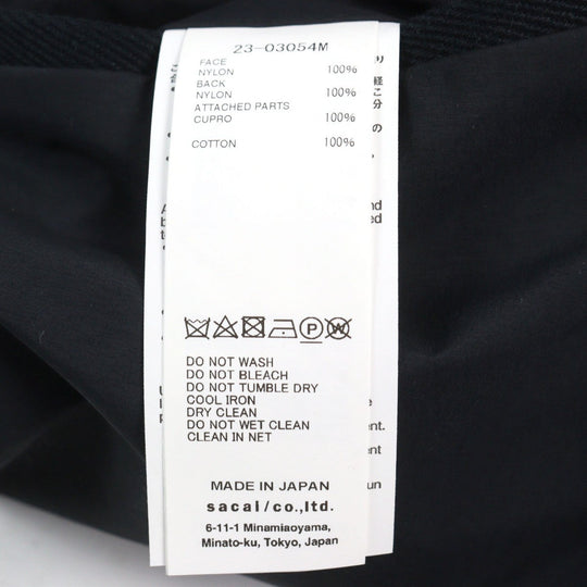 Sacai Pants 23-03054M Nylon black Nylon Bonding Pants 1