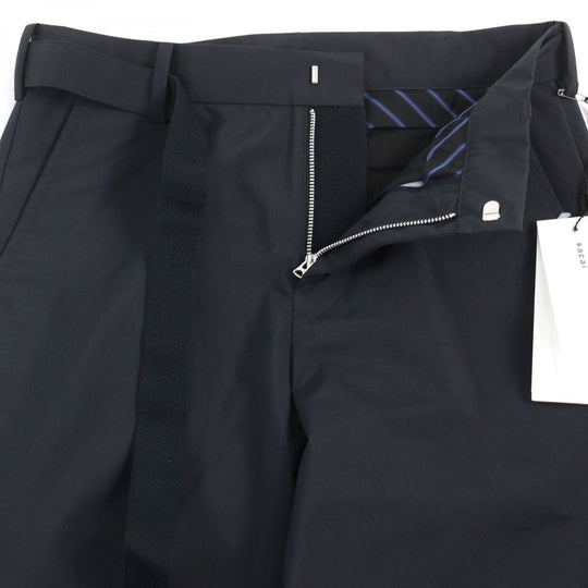 Sacai Pants 23-03054M Nylon black Nylon Bonding Pants 1
