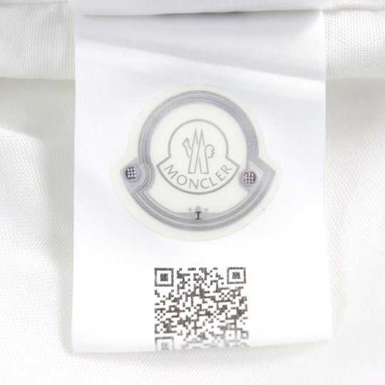 MONCLER Long sleeve shirt F20912F70260 54A3B Outer material: 100% cotton white CAMICIA mens M Used Authentic