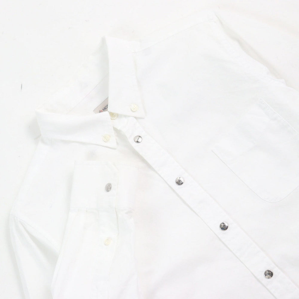 MONCLER Long sleeve shirt F20912F70260 54A3B Outer material: 100% cotton white CAMICIA mens M Used Authentic