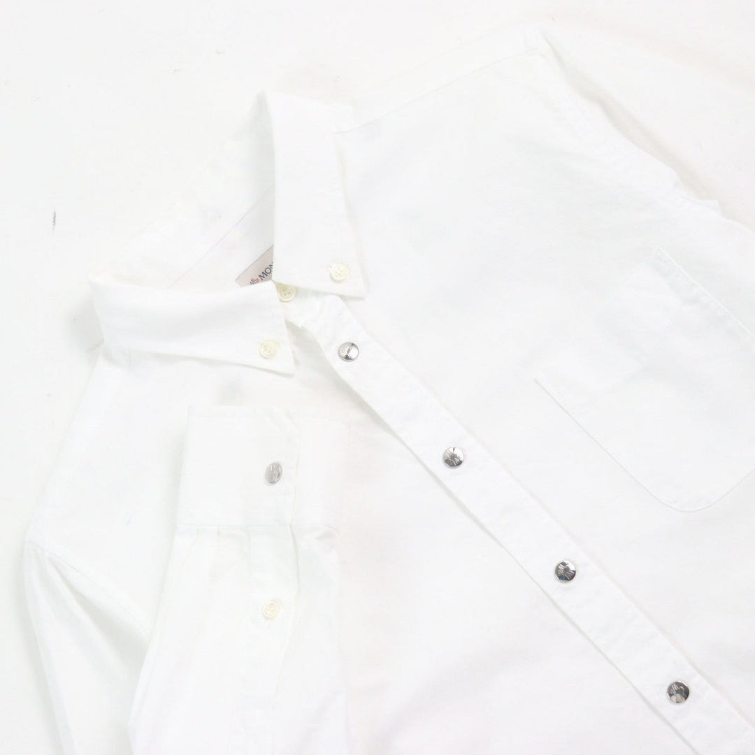 MONCLER Long sleeve shirt F20912F70260 54A3B Outer material: 100% cotton white CAMICIA mens M Used Authentic