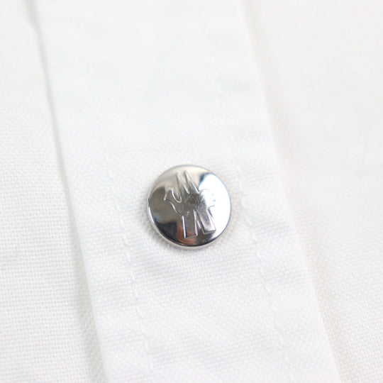 MONCLER Long sleeve shirt F20912F70260 54A3B Outer material: 100% cotton white CAMICIA mens M Used Authentic