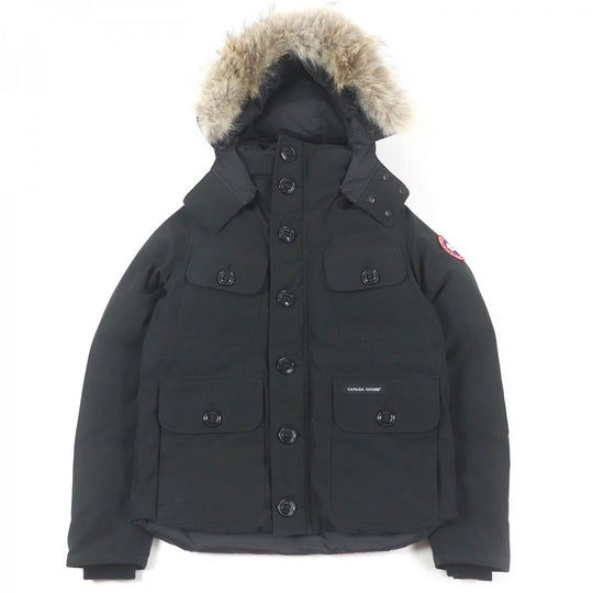 CANADA GOOSE Down jacket 2301JM Outer: 85% polyester, Outer: 15% cotton, Lining: 100% nylon, Filling: down, Fur: coyote black Russell Parka Russell mens S Used Authentic