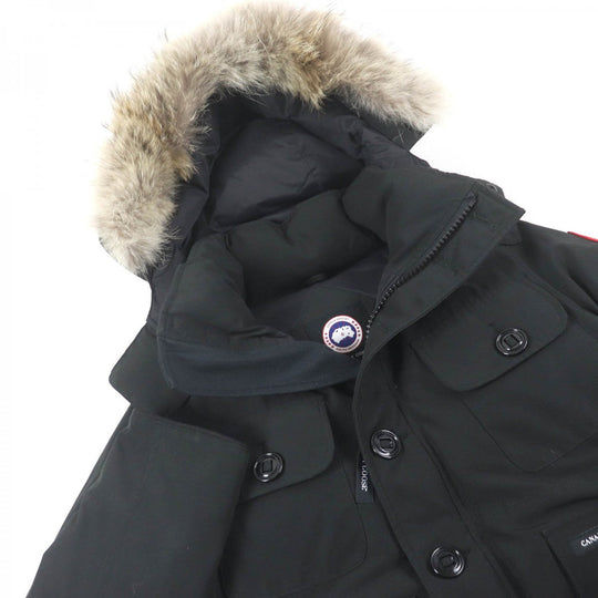 CANADA GOOSE Down jacket 2301JM Outer: 85% polyester, Outer: 15% cotton, Lining: 100% nylon, Filling: down, Fur: coyote black Russell Parka Russell mens S Used Authentic