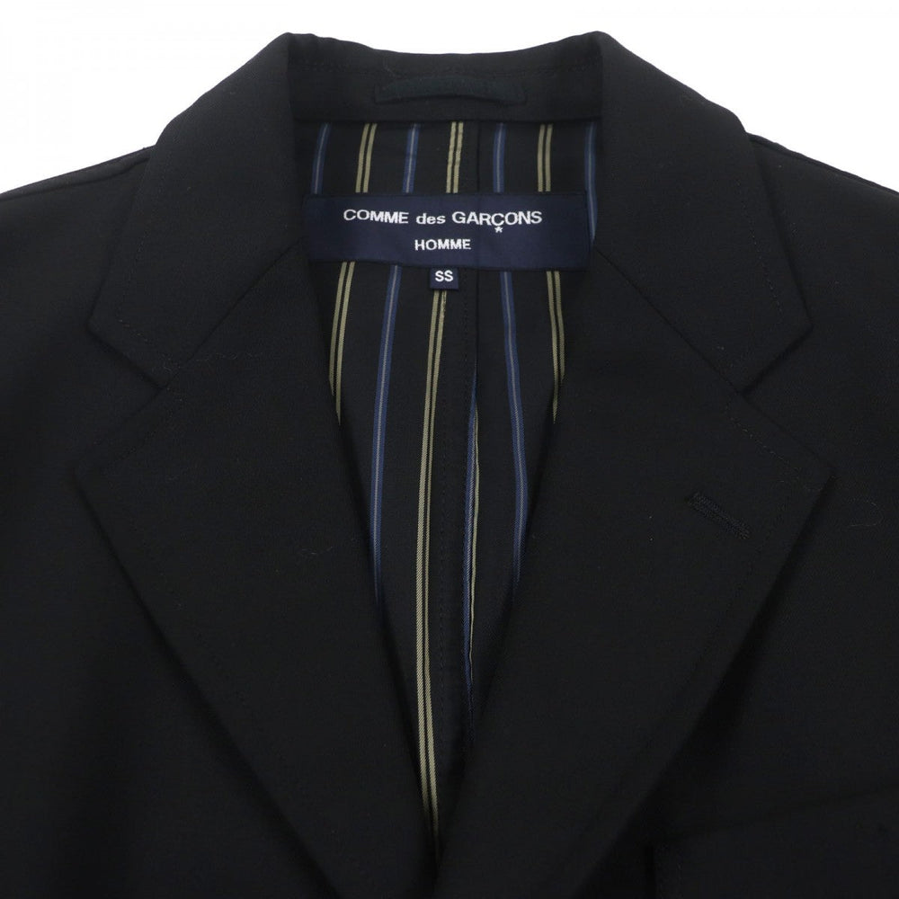 COMME des GARCONS HOMME tailored jacket HS-J109 Outer: 100% wool, Lining: 100% cupra black mens XS Used Authentic