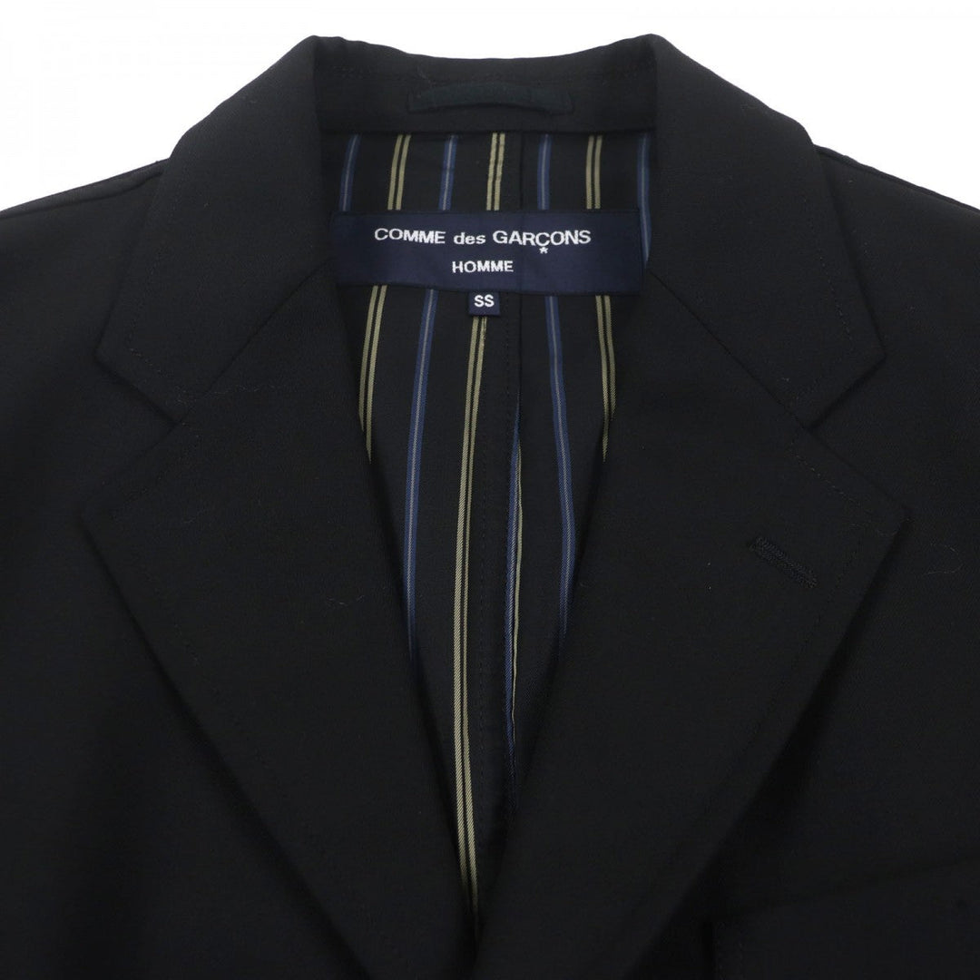 COMME des GARCONS HOMME tailored jacket HS-J109 Outer: 100% wool, Lining: 100% cupra black mens XS Used Authentic