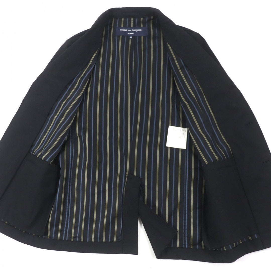 COMME des GARCONS HOMME tailored jacket HS-J109 Outer: 100% wool, Lining: 100% cupra black mens XS Used Authentic